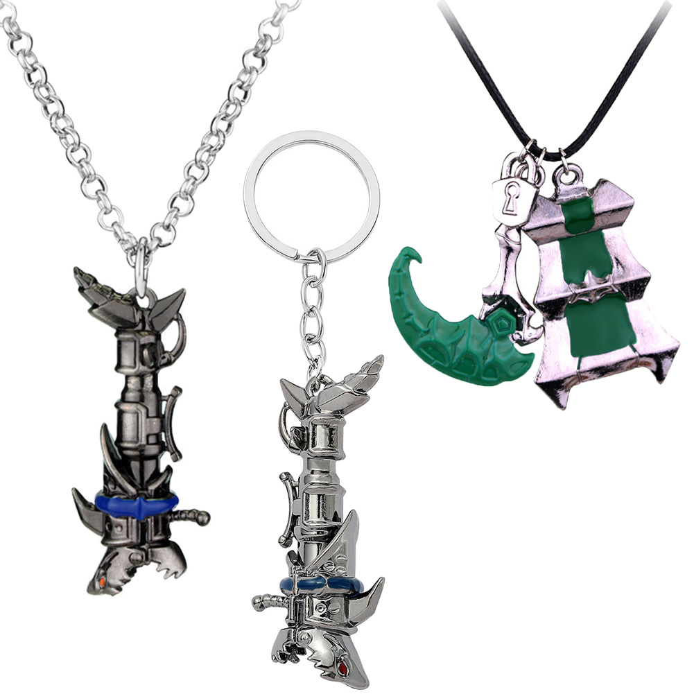 Fishbones Cosplay Prop - Game LoL Arcane Jinx Fishbone Pendant