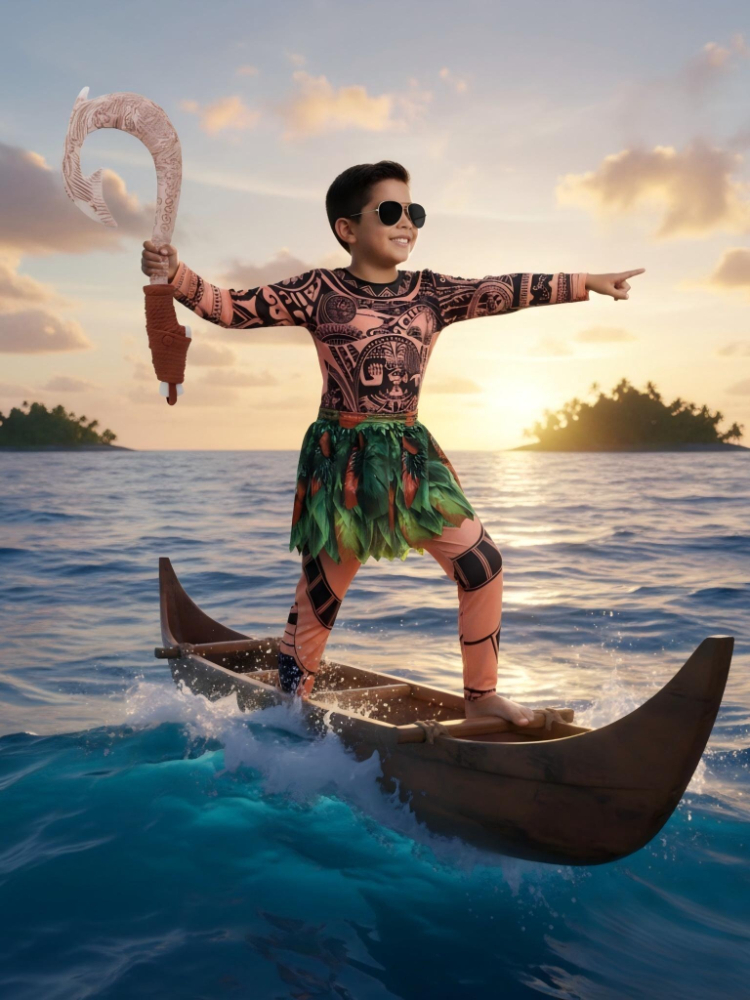 Summer Moana Maui Kids Boys Co – обзор и цена Cosplay Prop Pattern