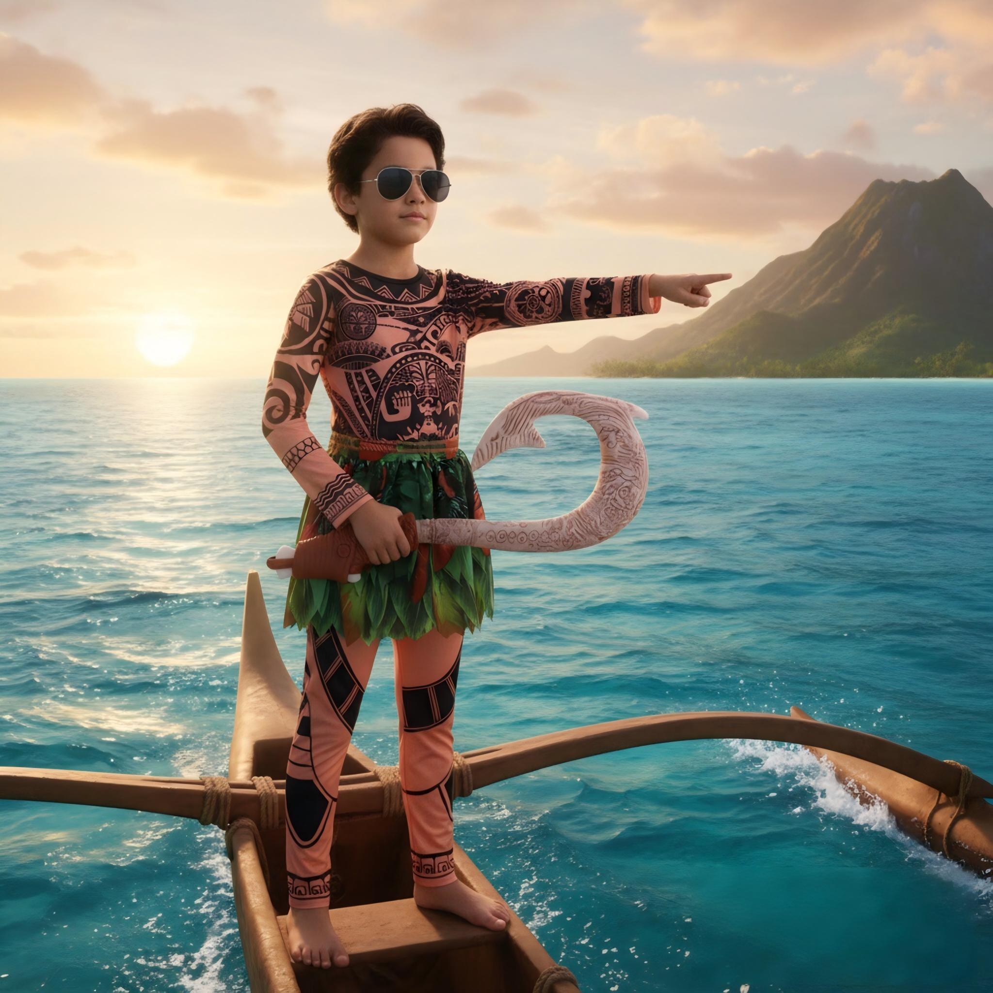 Summer Moana Maui Kids Boys Co – обзор и цена Cosplay Prop Pattern