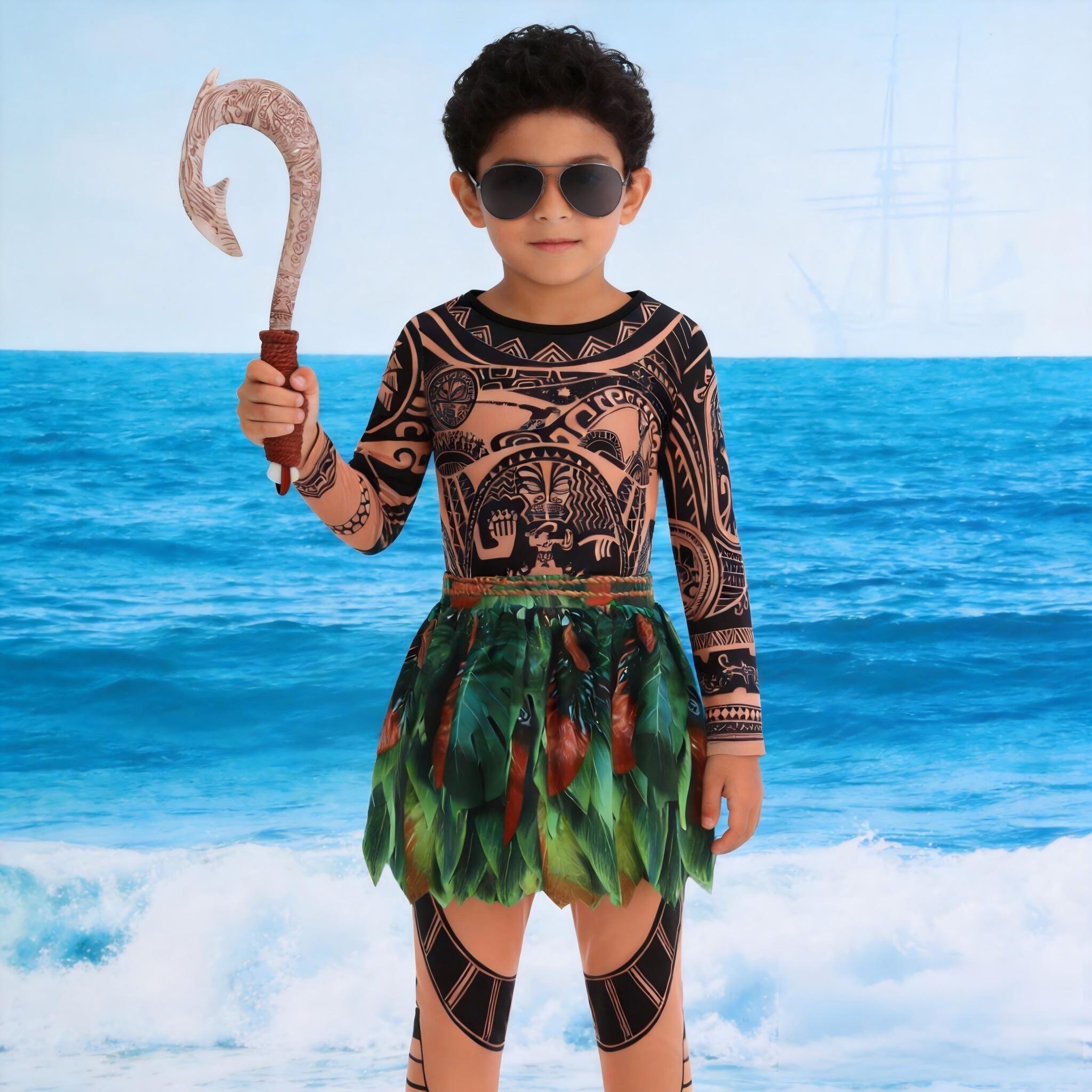 Summer Moana Maui Kids Boys Co – обзор и цена Cosplay Prop Pattern