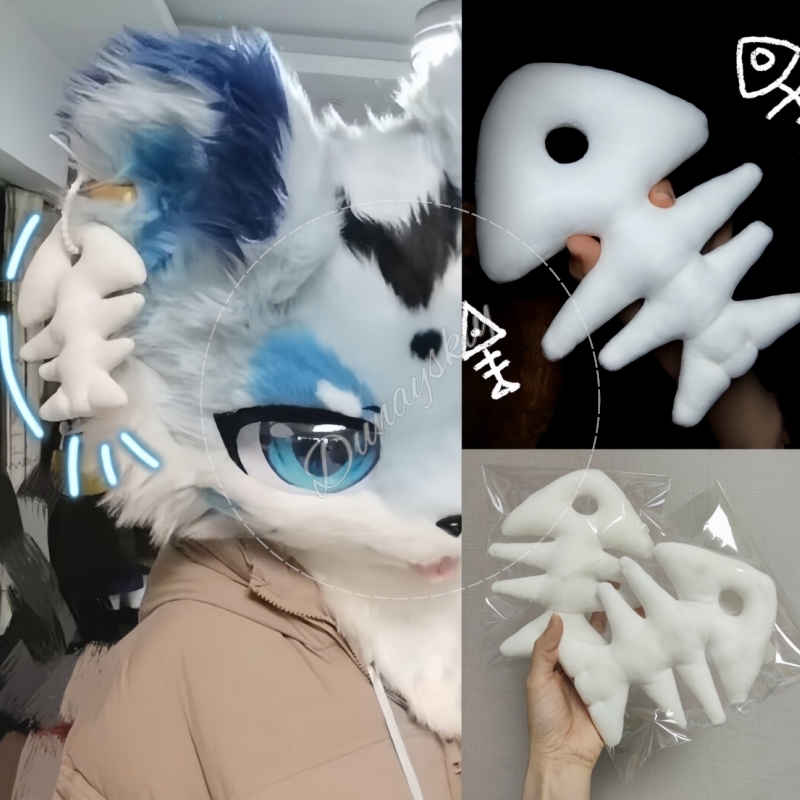 Plush Fishbone Keychain For Fu – обзор и цена Fishbones Cosplay Prop