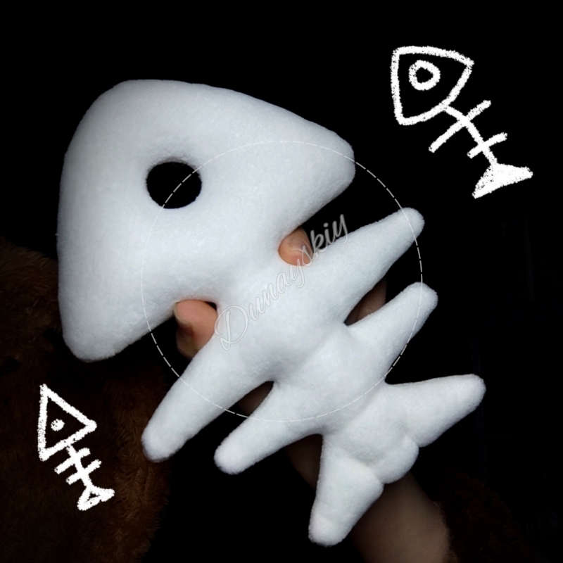 Plush Fishbone Keychain For Fu – обзор и цена Fishbones Cosplay Prop