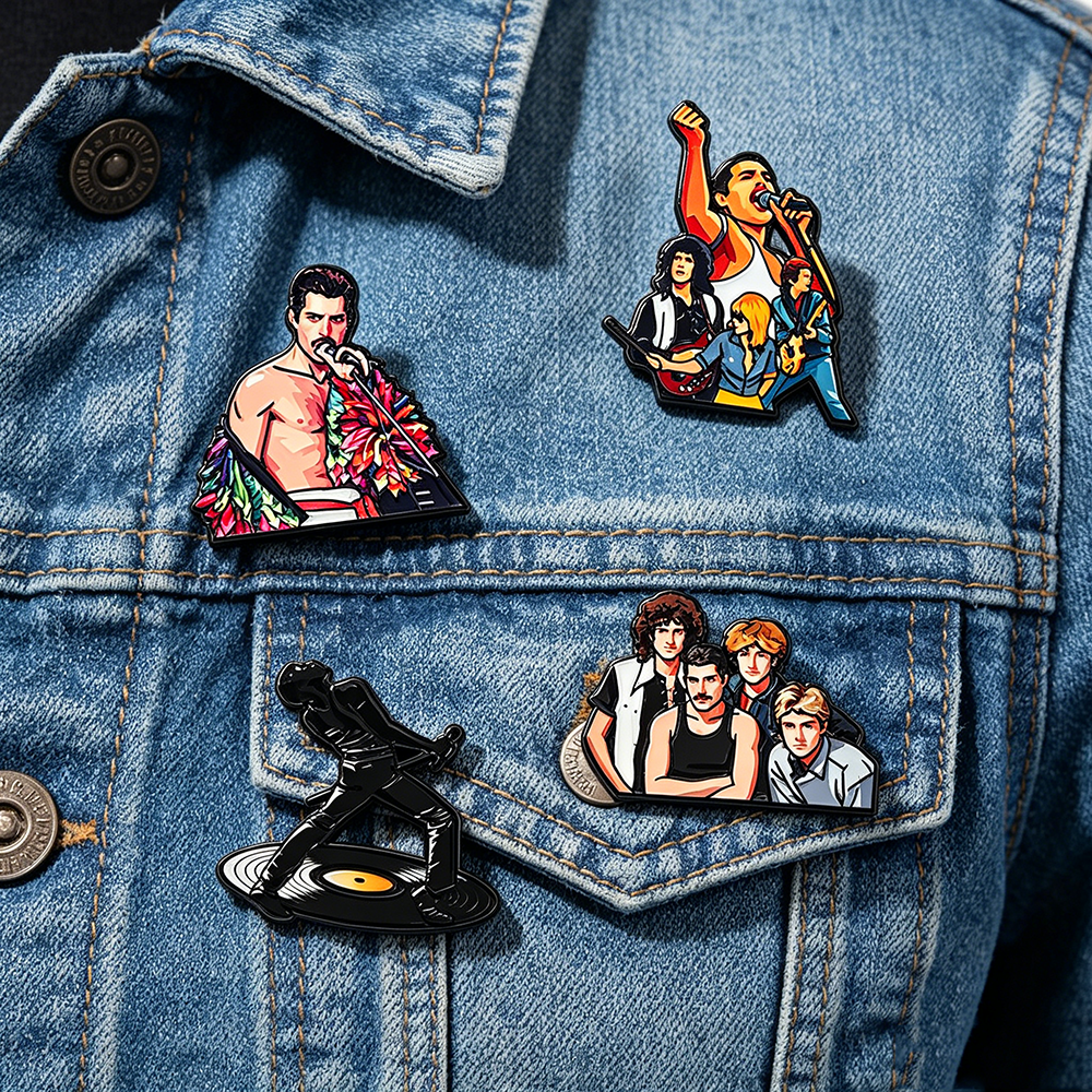 4pcs Classic Rock Band Enamel  – обзор и цена Cosplay Prop Bag