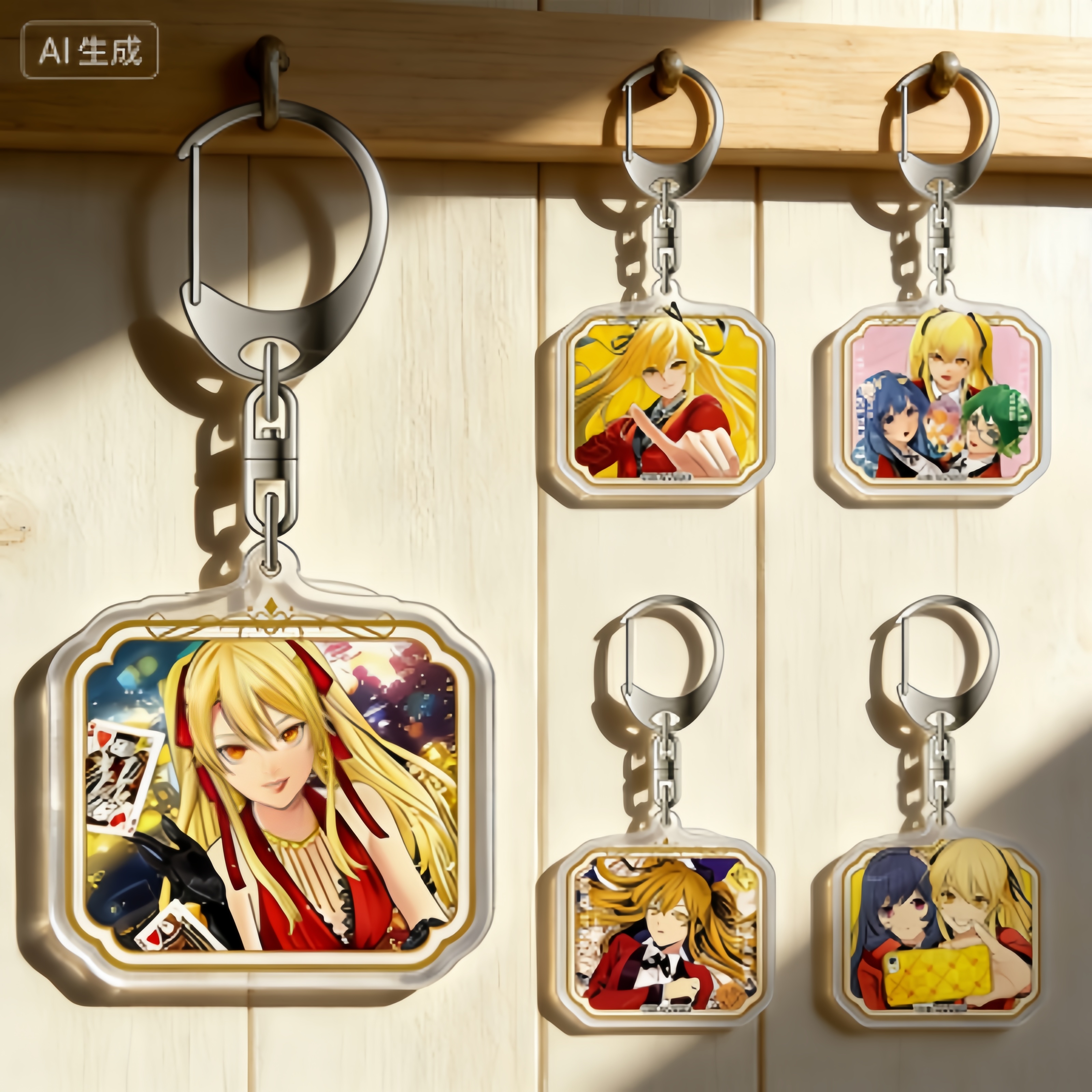 Kakegurui Anime Acrylic Pendan – обзор и цена Cosplay Prop Painting