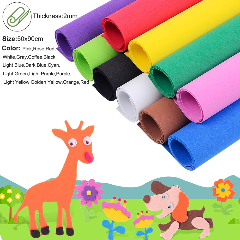 2mm  50x90cm Colorful EVA Foam – обзор и цена Cosplay Props Eva Foam