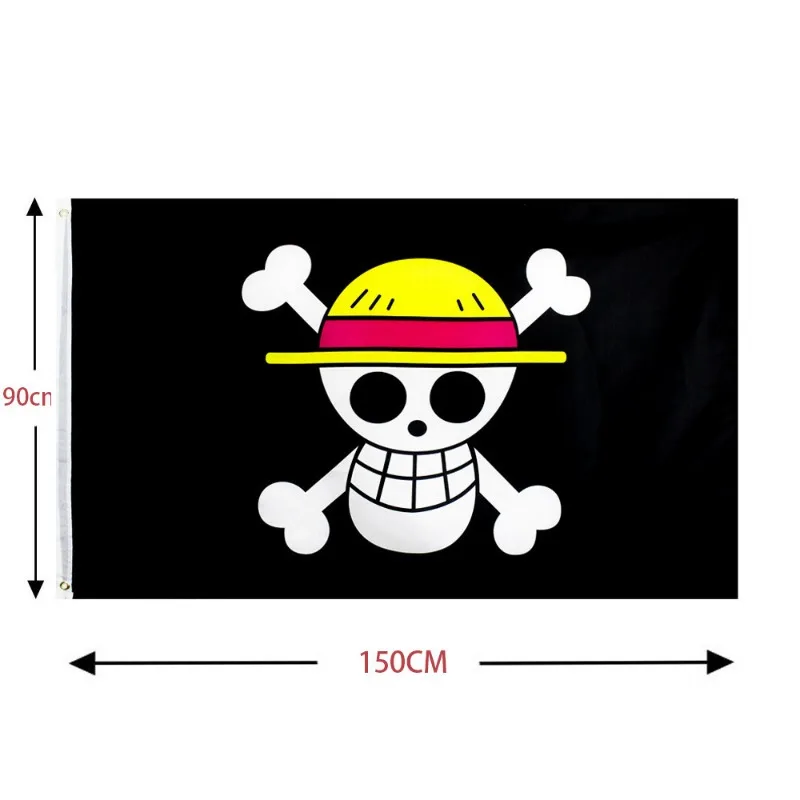 One Piece 90x150cm Pirate Skul – обзор и цена Cosplay Prop Painting