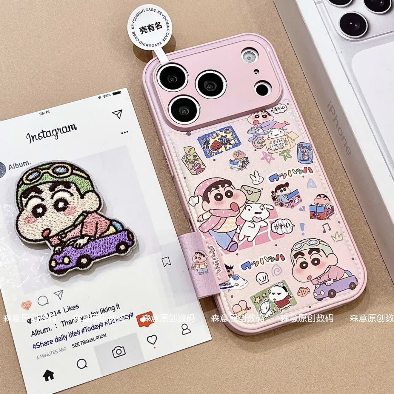 Crayon Shin chan phone case su – обзор и цена Cosplay Prop Pattern