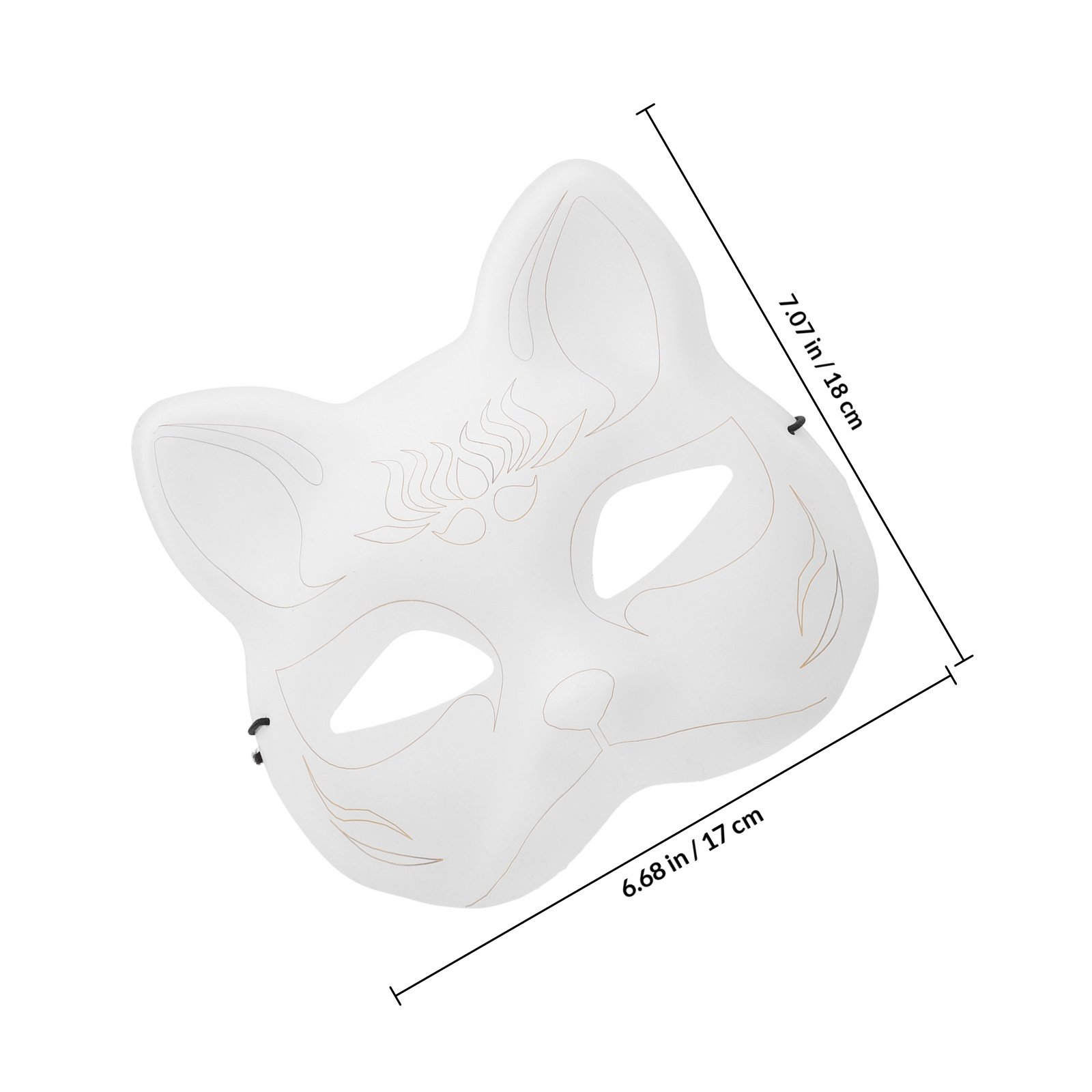 1Set DIY Blank Fox Cat Mask Ha – обзор и цена Cosplay Prop Painting